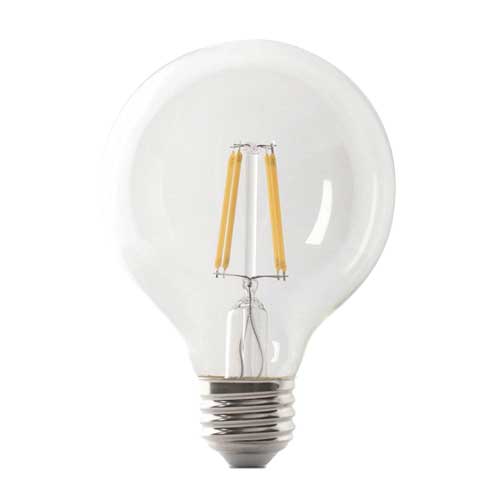 G45 3W Fancy Round LED Filament Light Bulb - E14 2200K Clear Glass -  Vintage LED - LED Edison Globes & Pendants